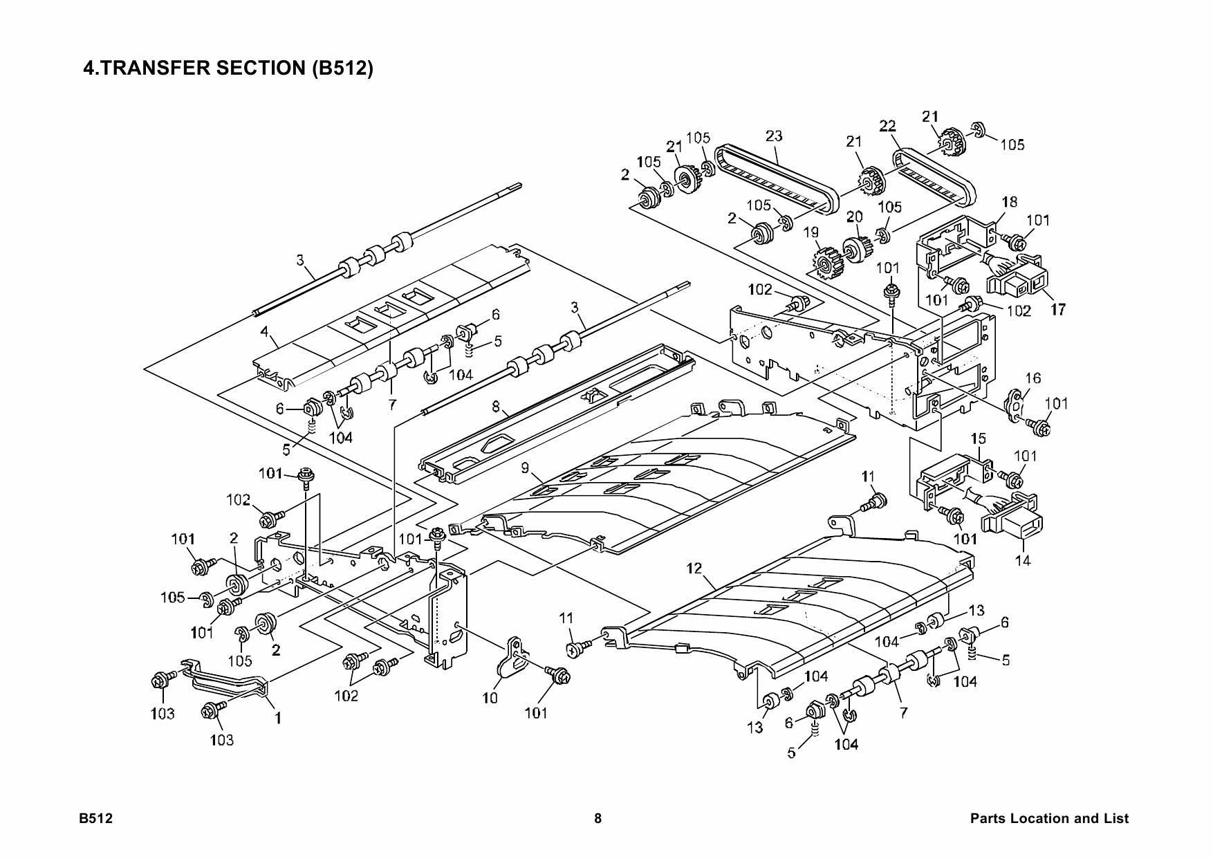 RICOH Options B512 Parts Catalog PDF download-5